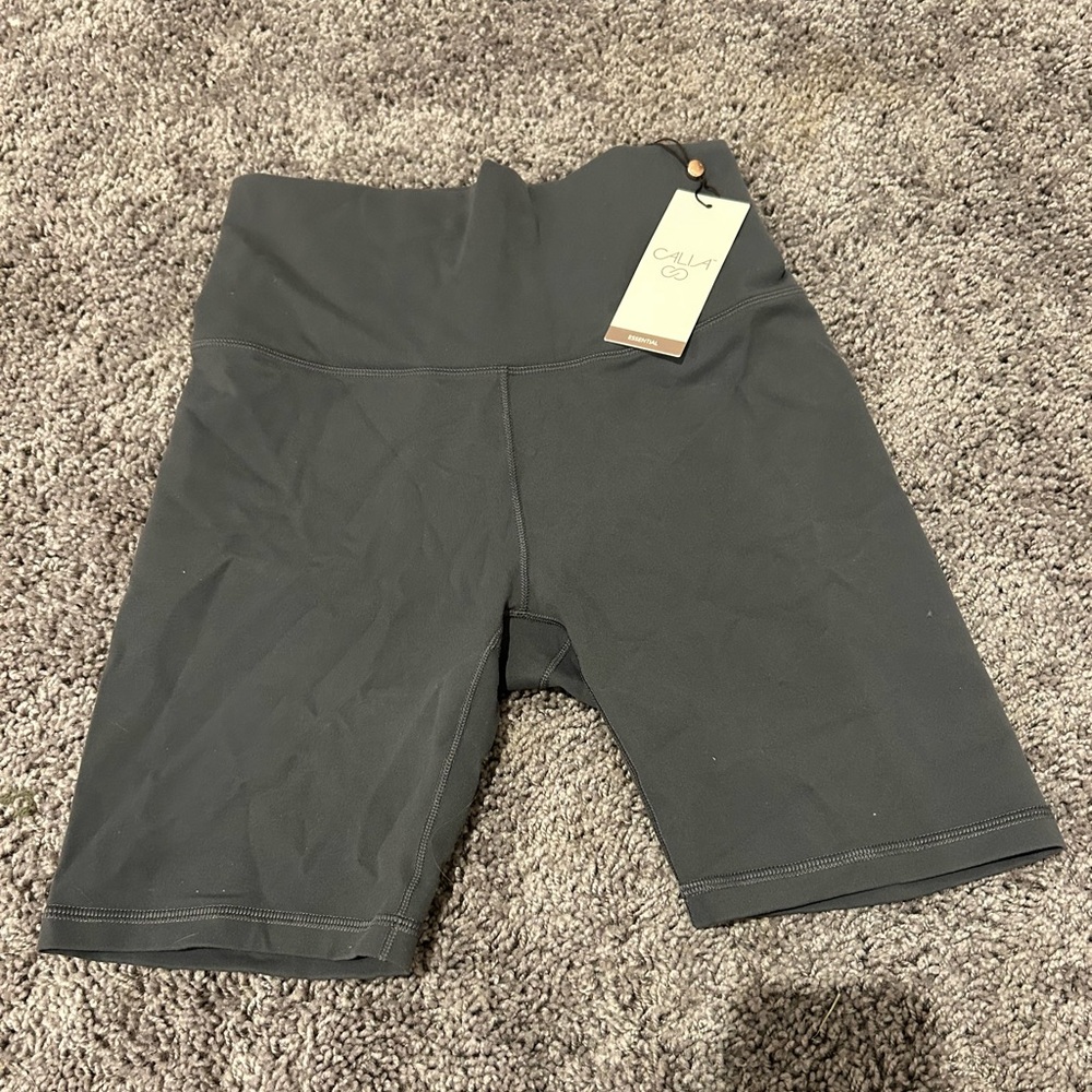 Gray biker short
